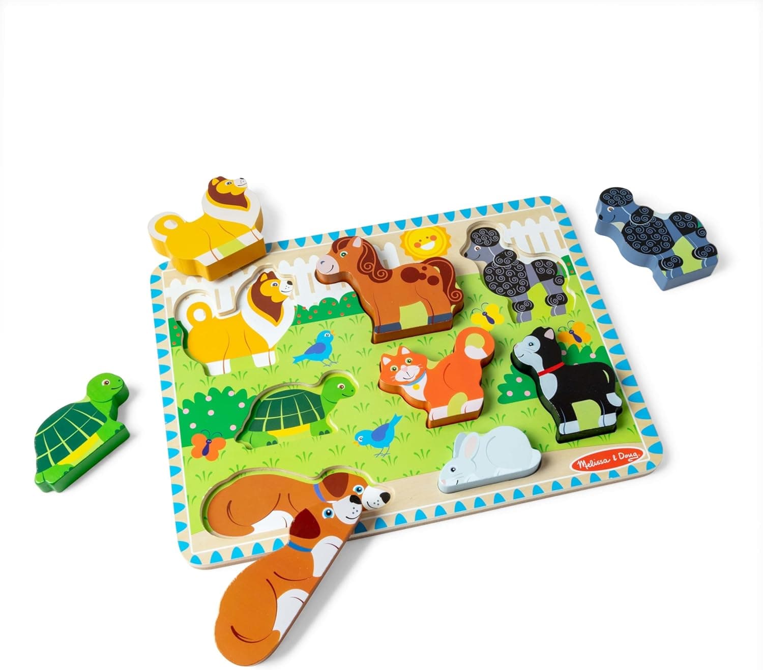 Melissa & Doug Pets Wooden Chunky Puzzle - 8 Pieces