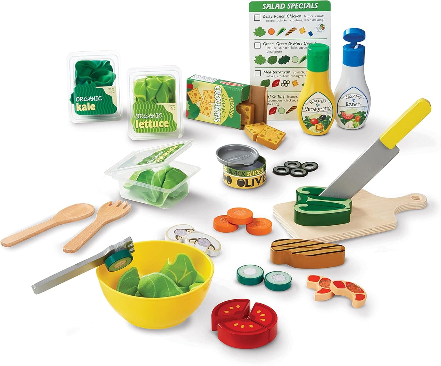 Melissa & Doug Slice & Bake Wooden Cookie Play Food Set